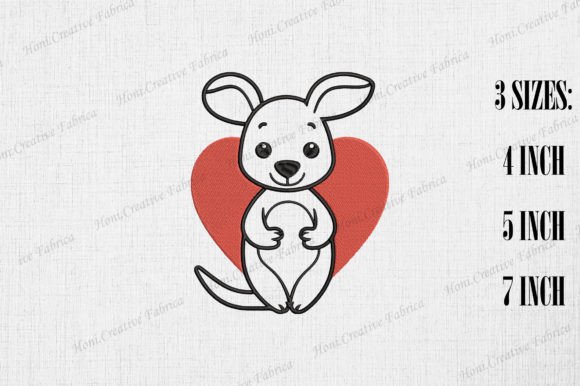 Cute Kangaroo Heart Valentine’s Day Design Review