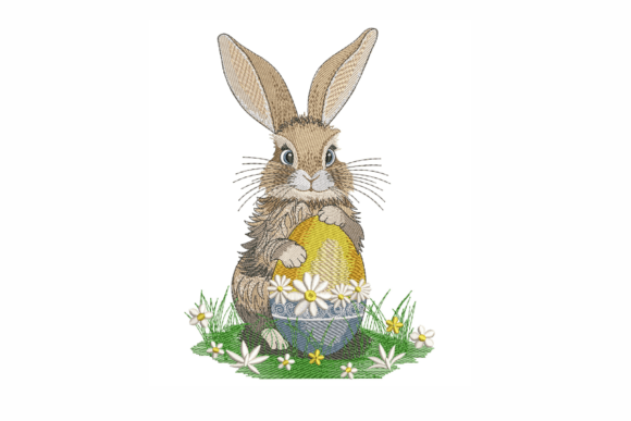 Review: Bunny with Easter Egg Embroidery Design