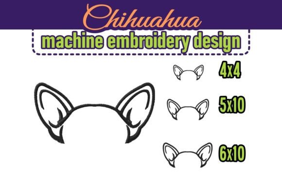 Review: Chihuahua Dog Ears Embroidery Design